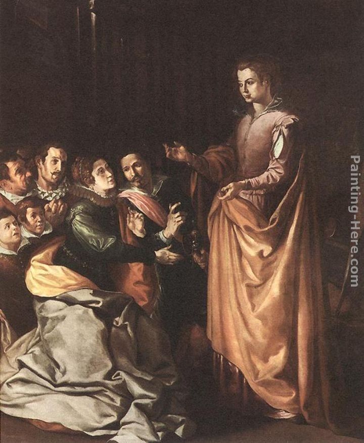 Francisco de Herrera the Elder St Catherine Appearing to the Prisoners